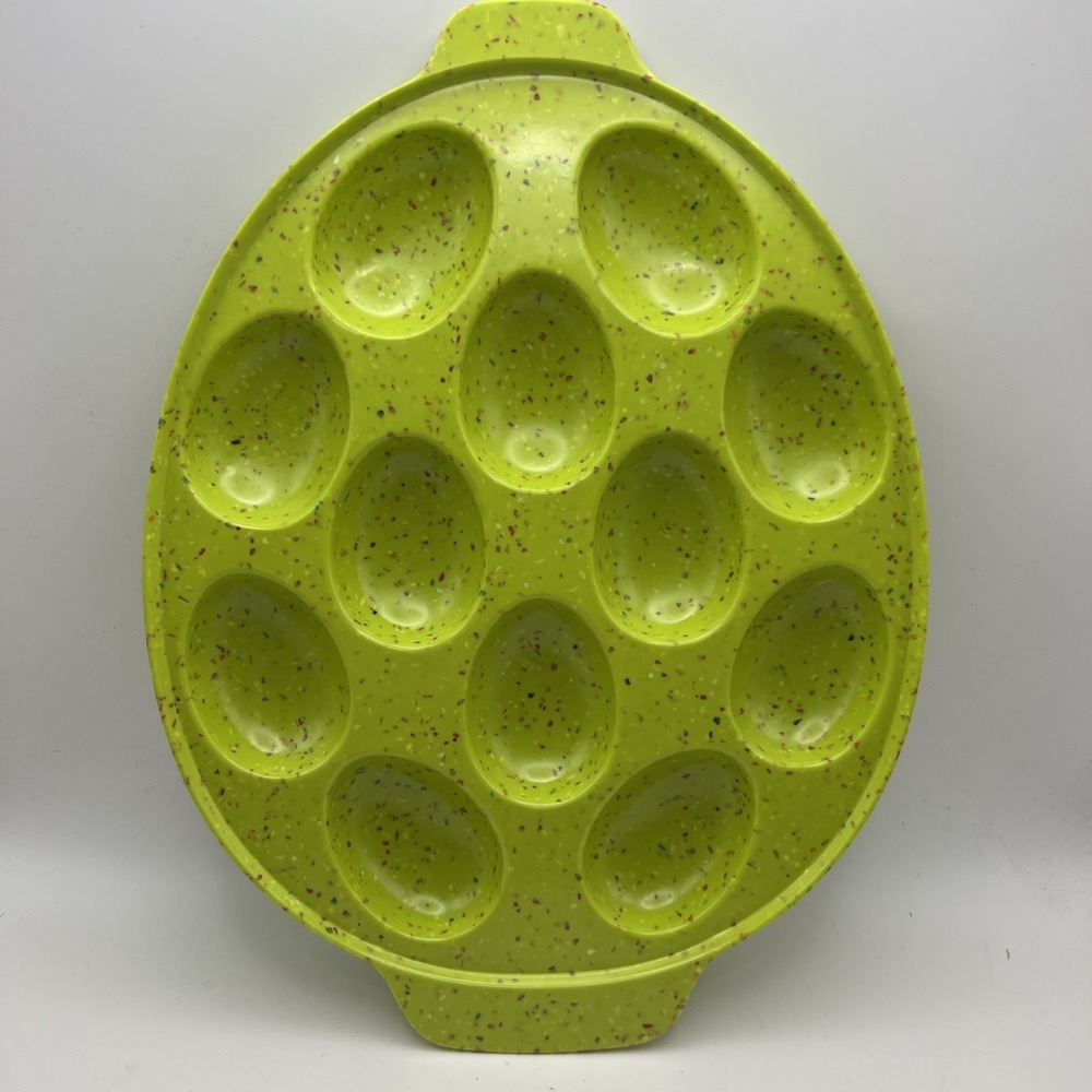 Zak Designs Confetti Melamine Egg Plate